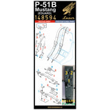 HGW 1/48 P-51B Mustang Seatbelts + Floor for Eduard kit - 148594