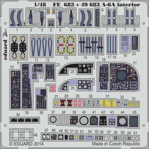 Eduard 1/48 photoetch FE683 - A-6A interior for Hobby Boss