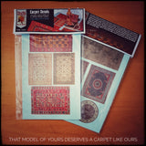 Uschi - #1 Carpet decals for dioramas or rolled up - #1031 bare metal foil incl