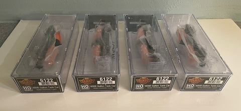 Broadway Limited HO Scale 6122 6000 Gallon Tank Cars, Hooker Chemicals 4-pack