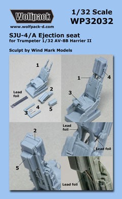 Wolfpack 1/32 scale resin SJU-4/A NACES Ejection seat for AV-8B - WP32032 Wolfpack 1/32 scale resin SJU-4/A NACES Ejection seat for AV-8B - WP32032