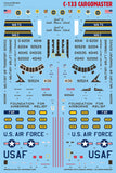 Caracal 1/144 decal CD144021 - C-133 Cargomaster designed for the Roden kit