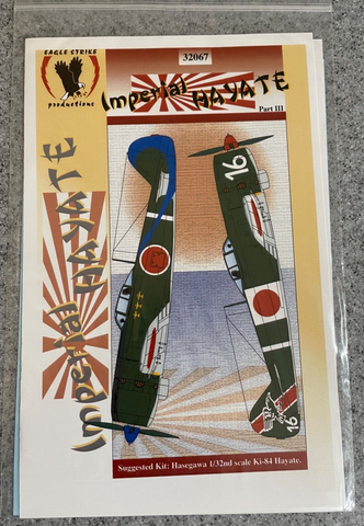 Eagle Strike Decals 1:32 #32067 Ki-84 Hayate (Frank) Part II for Hasegawa