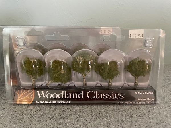 Woodland Scenics Ready Made Trees 4 pack Bundle - Waters Edge & Early Light Woodland Scenics Ready Made Trees 4 pack Bundle - Waters Edge & Early Light