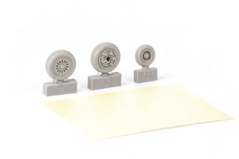 Brassin 1/48 scaleF-16C wheels early for Kinetic kit - 648832