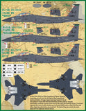 Furball 1/48 decals F-15E AT War 4th Fighter Wing Drone Killers - 48-098