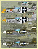 Furball 1/48 decals Colors and Markings of P-51 Part II - FDS4835 14 options