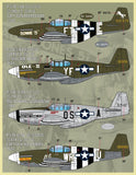 Furball 1/48 decals Colors and Markings of P-51 Part II - FDS4835 14 options