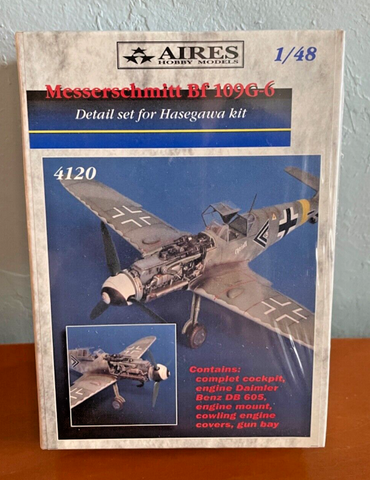 1:48 Aires Detail Set for Hasegawa Bf 109G-6 ARZ4120