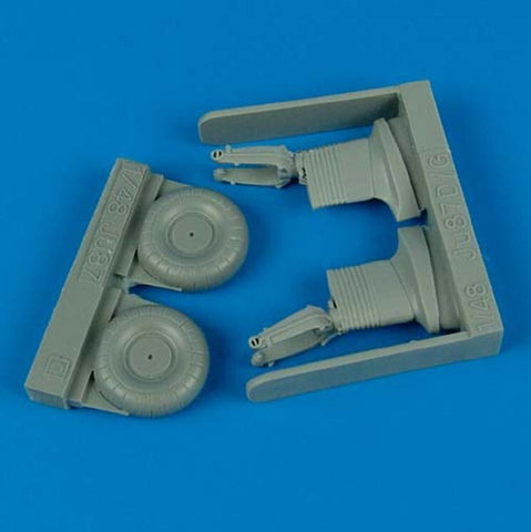 Quickboost 1/48 scale Ju -87 Stuka uncovered wheels II for Hasegawa - QB48260