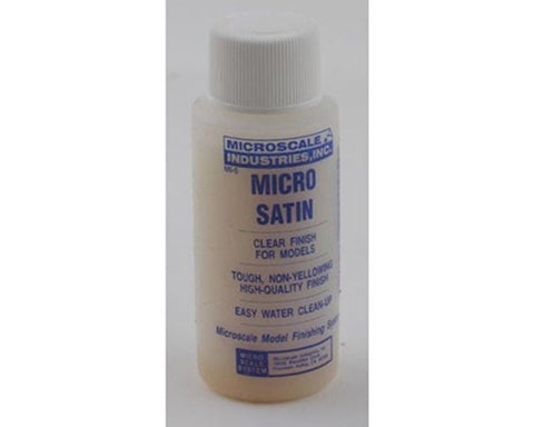 Microscale Industries Inc #MI-5 Micro Satin 1oz. Clear Finish for Models