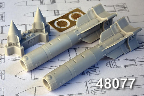 Advanced Modeling 1/48 KAB500S 500kg Satellite Guided Air Bombs x2 - AMC48077