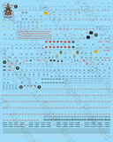 Fundekals 1/48 scale decals F-4C/D/E/RF-4C/E Depot Style Stencils - 48039