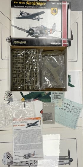 Eduard 1/48 scale Fw 190A Nachtjäger (DUAL COMBO) kit - 1144 - New Old Stock Eduard 1/48 scale Fw 190A Nachtjäger (DUAL COMBO) kit - 1144 - New Old Stock