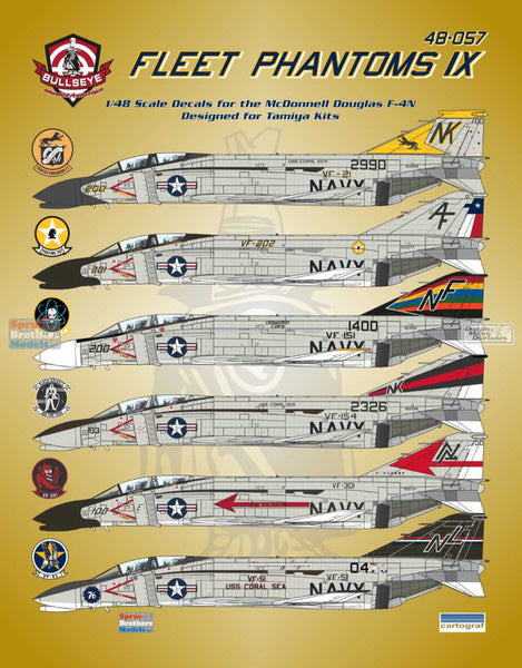 Bullseye 1/48 Decal 48057 - F-4N Phantom II 'Fleet Phantoms IX for