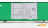 Tangent 25027-06 HO Scale Greenville 86' HC DPD Box Car Penn Central #295159