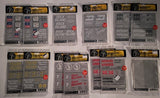 Woodland Scenics Dry Transfers 13pc bundle Heralds & Signs UP, Frisco, Reefers