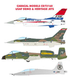 Caracal 1/72 decal CD72160 - 1/72 USAF Demo & Heritage Jets