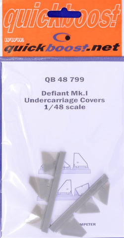 Quickboost 1/48 resin Defiant Mk.I undercarriage covers - QB48799 for Trumpeter