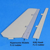 Hypersonic Models 1/48 Resin FJ-2 Fury Tail Surfaces for Kitty Hawk - HMR48033