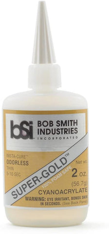 BSI Super-Gold Insta-Cure Odorless, Foam Safe, Thin 3-5 Sec. (2oz) - #BSI-123