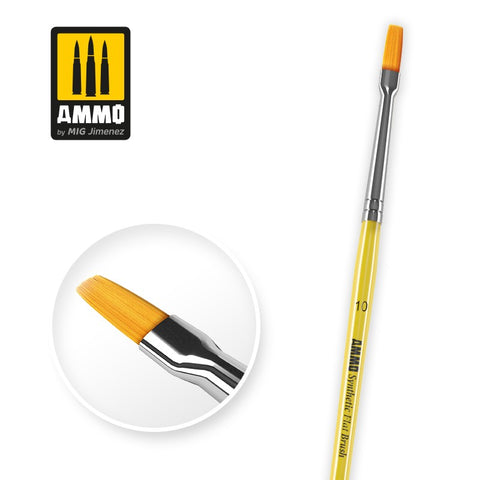 Ammo Mig Jimenez #10 Synthetic Flat Brush - A.MIG8622