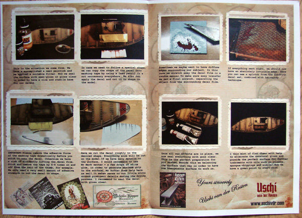 Uschi Uni-scale Rust Effects Weathering Decals - 2 sheets per pack Uschi Uni-scale Rust Effects Weathering Decals - 2 sheets per pack