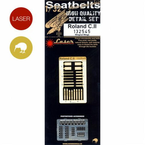 HGW 1/32 Roland C.II Seatbelts for Wingnut Wings -132545