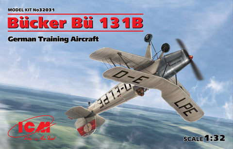 ICM 1/32 scale Bucker Bu 131B German Training Aircraft kit #32031