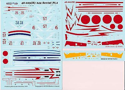 Lifelike 1/48 decal #48-003(R) 244th Sentai Pt 1 Reprinted & Updated Lifelike 1/48 decal #48-003(R) 244th Sentai Pt 1 Reprinted & Updated