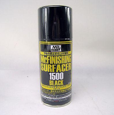 MR. FINISHING SURFACER 1500 BLACK 170mL by Gunze - Spray B526 - Mr Hobby