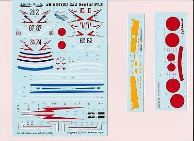 Lifelike 1/48 decal #48-005(R) 244th Sentai Pt 3 Reprinted & Updated - 8 options Lifelike 1/48 decal #48-005(R) 244th Sentai Pt 3 Reprinted & Updated - 8 options