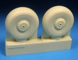 Barracuda Cast 1/72 scale Lancaster Mainwheels Block Tread BR72415 for Airfix