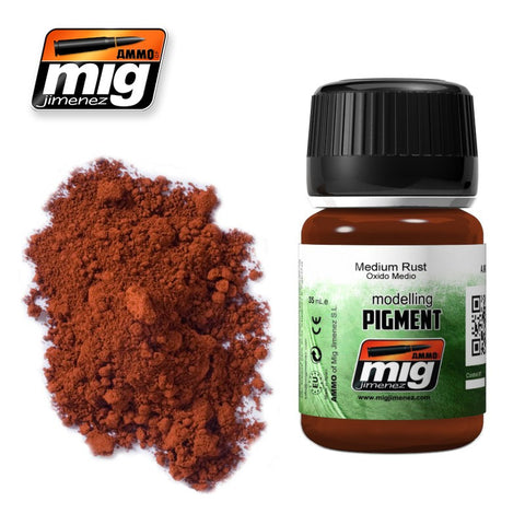 Medium Rust Superfine pigment (powder) - A.MIG-3005 by Ammo Mig Jimenez