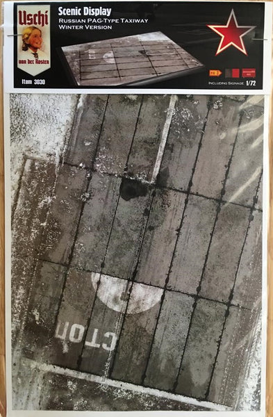 Uschi 1/72 Scenic Print Russian PAG-Type Taxiway (Rect./Winter) - USH3030