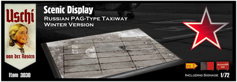 Uschi 1/72 Scenic Print Russian PAG-Type Taxiway (Rect./Winter) - USH3030