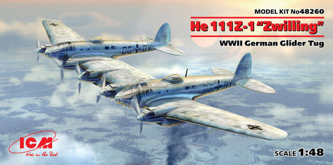 ICM 1/48 Scale He 111Z-1 'Zwilling' German WWII Glider Tug #48260