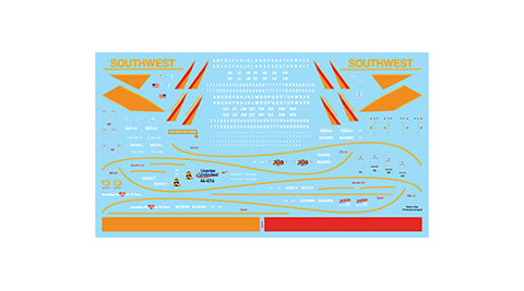 Fundekals 1/144 decals Boeing 737NGs Southwest Airlines Canyon Blue Livery