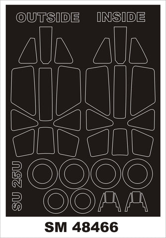 Montex 1/48 paint masks for Sukhoi Su-25U by KP Models or Smer - SM48466