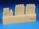 Barracuda Cast 1/48 BR48355 resin FW 190A-1 thru A-9, F, G Exhausts for Eduard