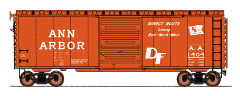 Intermountain Series 45428 HO Scale 40' PS-1 SD BC Ann Arbor Direct Route