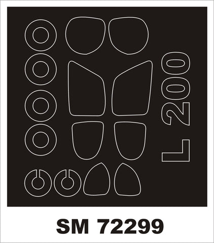 Montex 1/72 paint mask for the L-200A/L-200D Morava kit by KP Models - SM72299