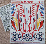 Furball decal 1/48 Fast Fords for Tamiya kit #48-002