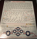 Furball decal 1/48 stencil & data sheet for F-4B/N - FUR48013