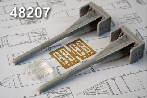 Advanced Modeling 1/48 resin R-60 Short range Air-to-Air missile - AMC48207