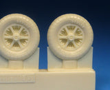 Barracuda 1/48 scale BR48437 - Bf 109E/F Mainwheels with Ribbed Tires