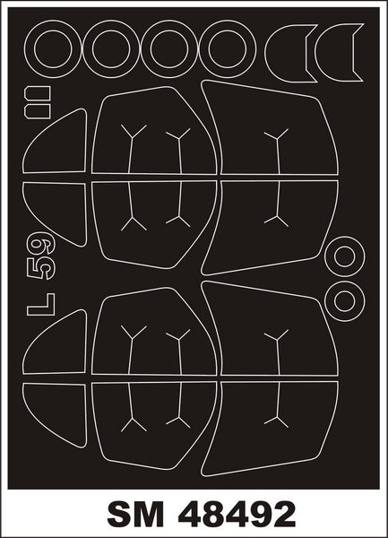 Montex 1/48 canopy paint masks for L-39/L-59 ALBATROS kit by TRUMPETER - SM48492 Montex 1/48 canopy paint masks for L-39/L-59 ALBATROS kit by TRUMPETER - SM48492