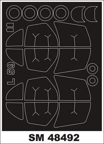 Montex 1/48 canopy paint masks for L-39/L-59 ALBATROS kit by TRUMPETER - SM48492