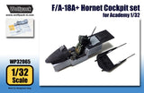 Wolfpack 1/32 scale resin F/A-18A+ Hornet Cockpit set for Academy Hornet WP32065