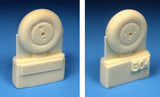 Barracuda Cast 1/48 Meteor Mk. 8 Main and Nose Wheel Set for Airfix - BR48304
